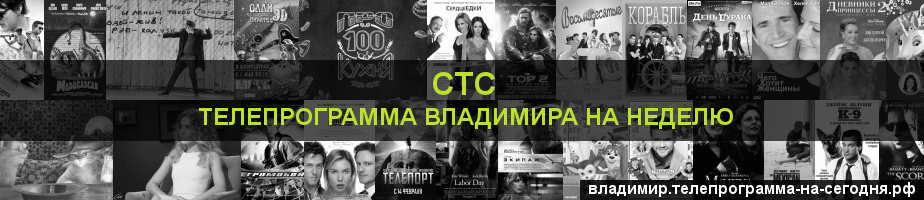 Телепрограмма на неделю канала СТС, Владимир