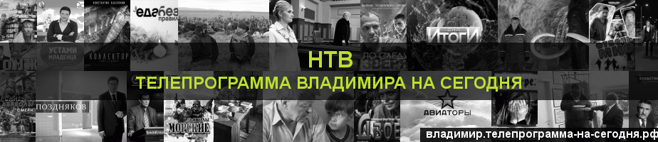 Телепрограмма на сегодня канала НТВ, Владимир